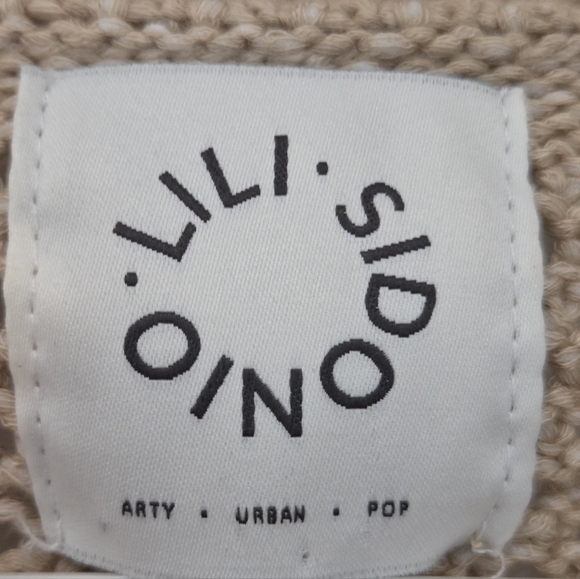 Lili Sidonio Flower Crochet Cardigan Beige S/M - Picture 5 of 8